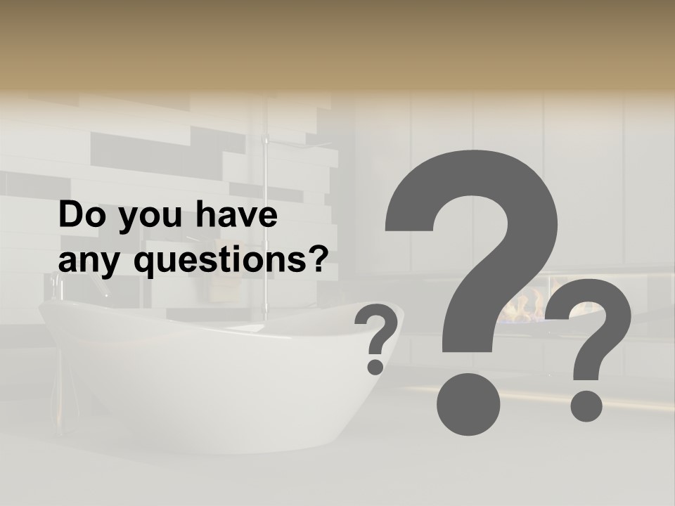 Bathroom House Perspective PowerPoint Template