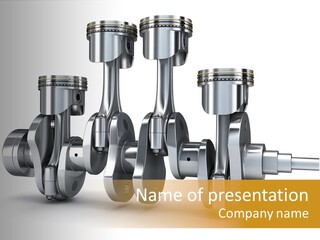 Motor Crankshaft Spare PowerPoint Template