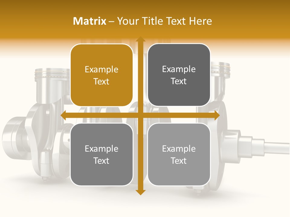 Motor Crankshaft Spare PowerPoint Template