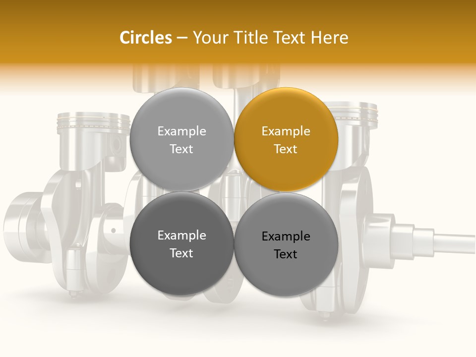 Motor Crankshaft Spare PowerPoint Template