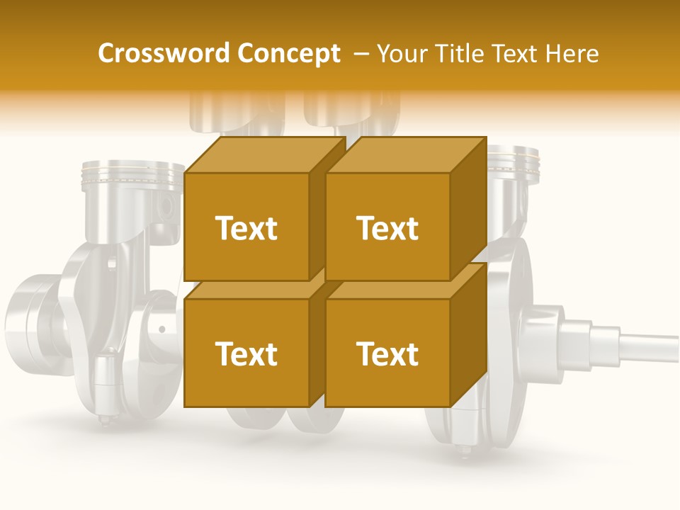 Motor Crankshaft Spare PowerPoint Template