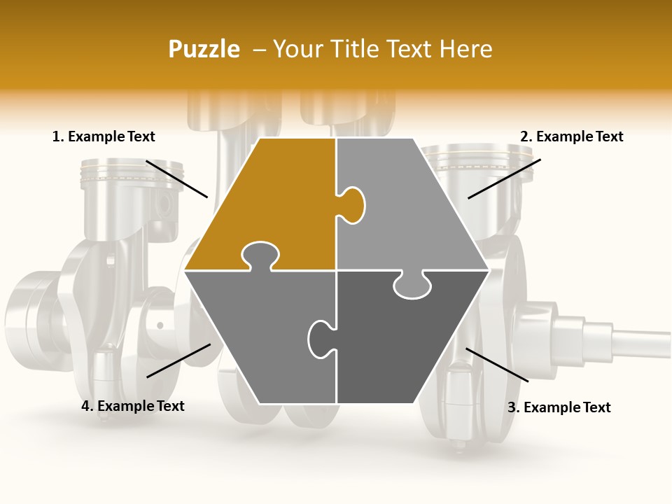 Motor Crankshaft Spare PowerPoint Template