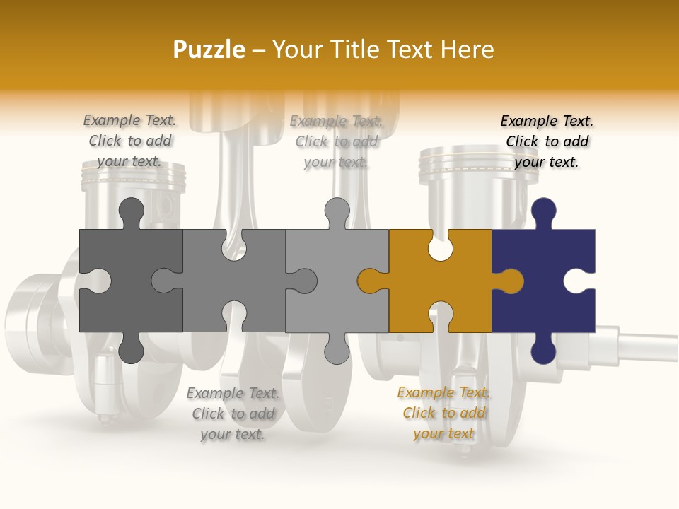 Motor Crankshaft Spare PowerPoint Template