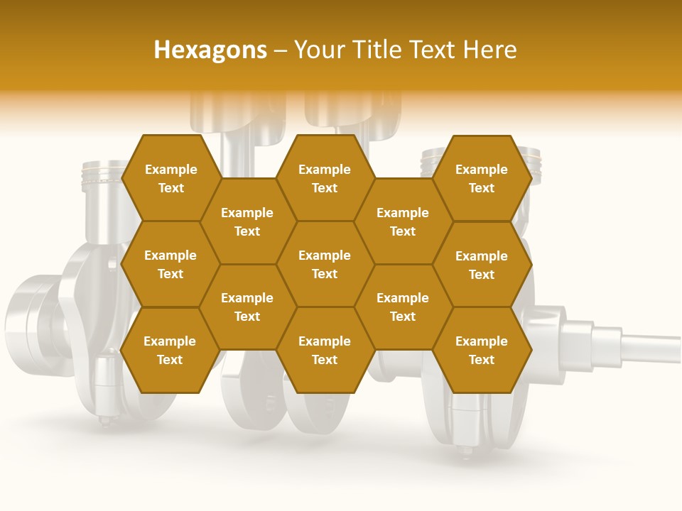 Motor Crankshaft Spare PowerPoint Template