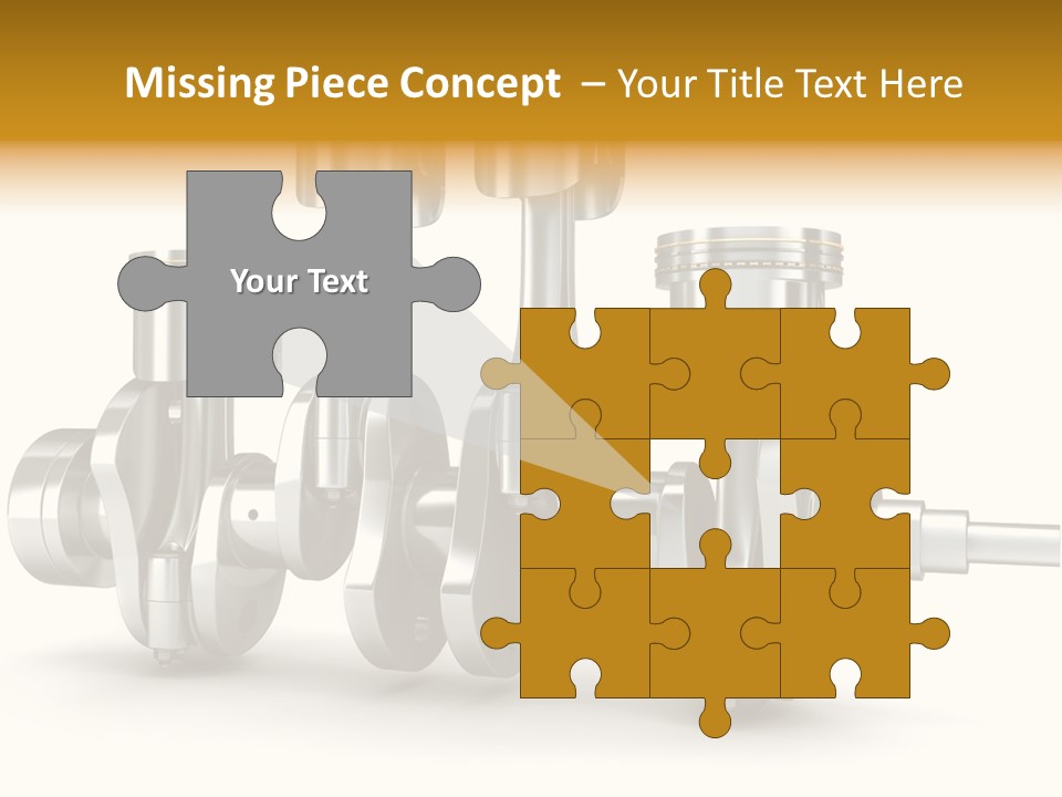 Motor Crankshaft Spare PowerPoint Template