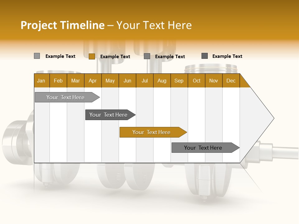 Motor Crankshaft Spare PowerPoint Template