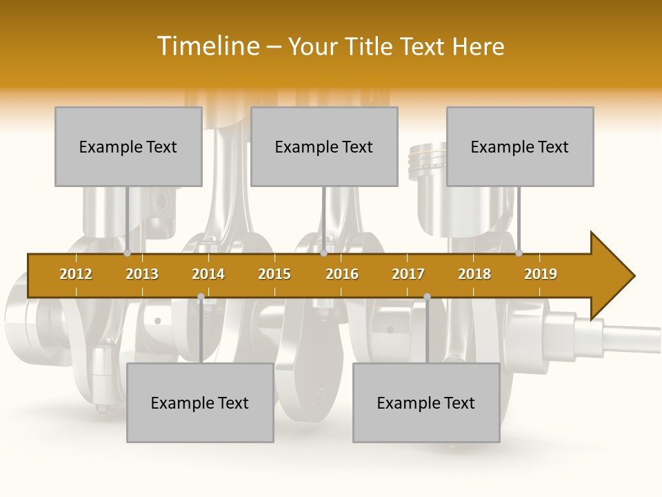 Motor Crankshaft Spare PowerPoint Template