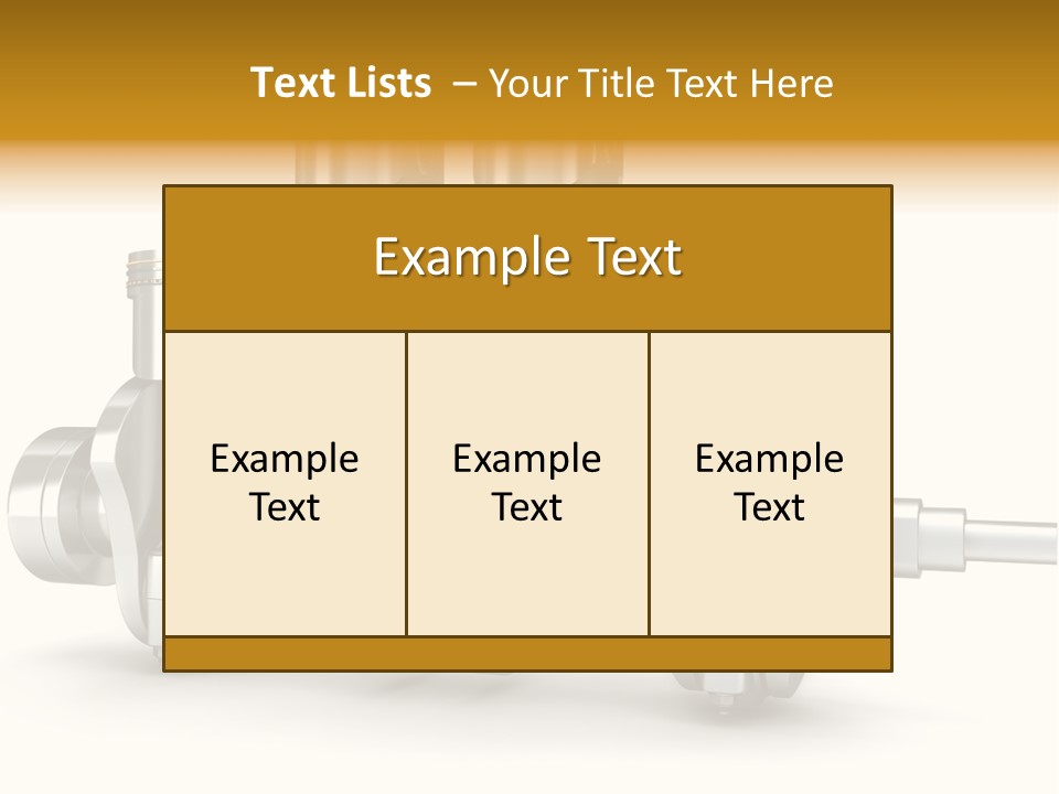Motor Crankshaft Spare PowerPoint Template