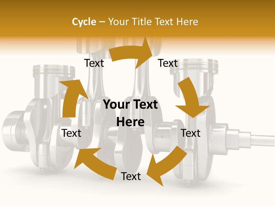 Motor Crankshaft Spare PowerPoint Template