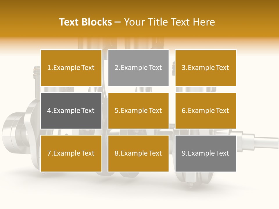 Motor Crankshaft Spare PowerPoint Template