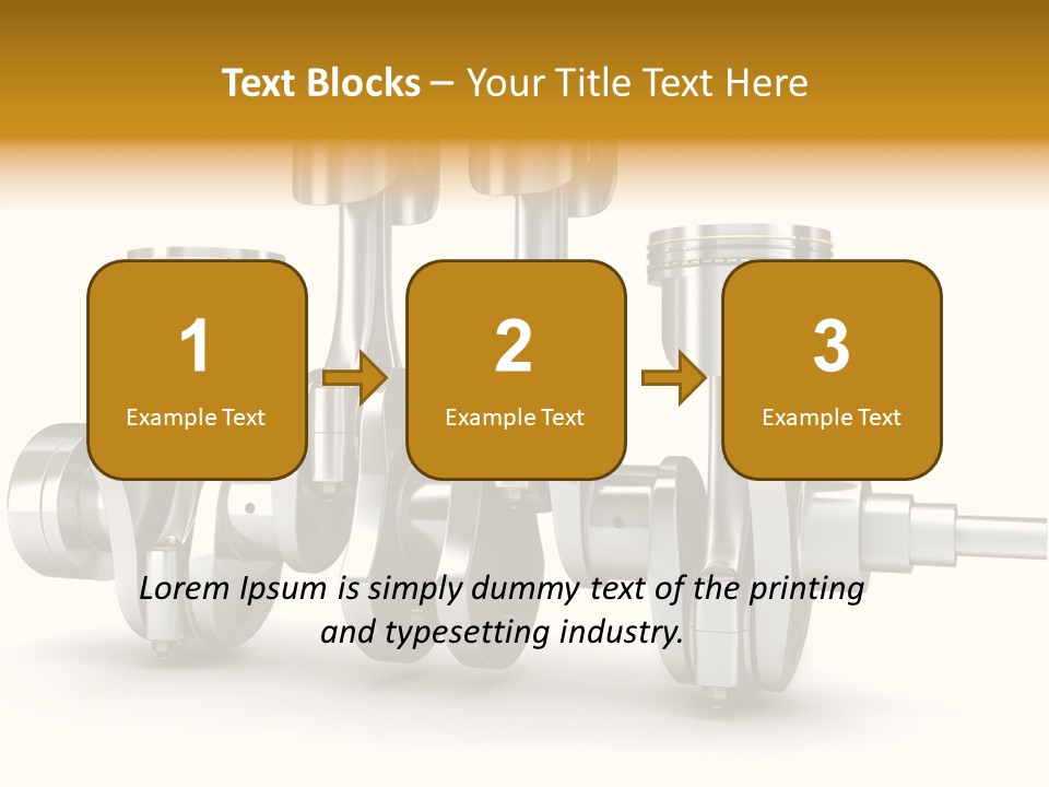 Motor Crankshaft Spare PowerPoint Template