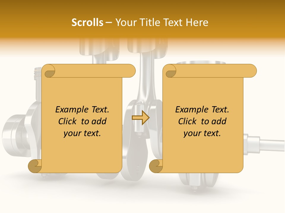Motor Crankshaft Spare PowerPoint Template
