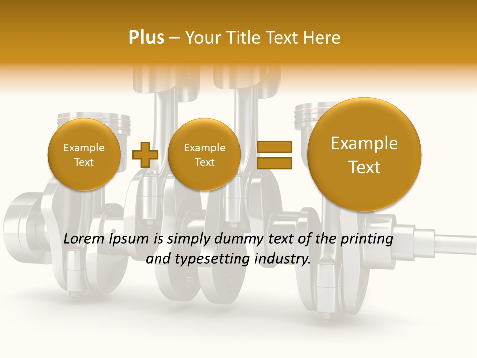 Motor Crankshaft Spare PowerPoint Template
