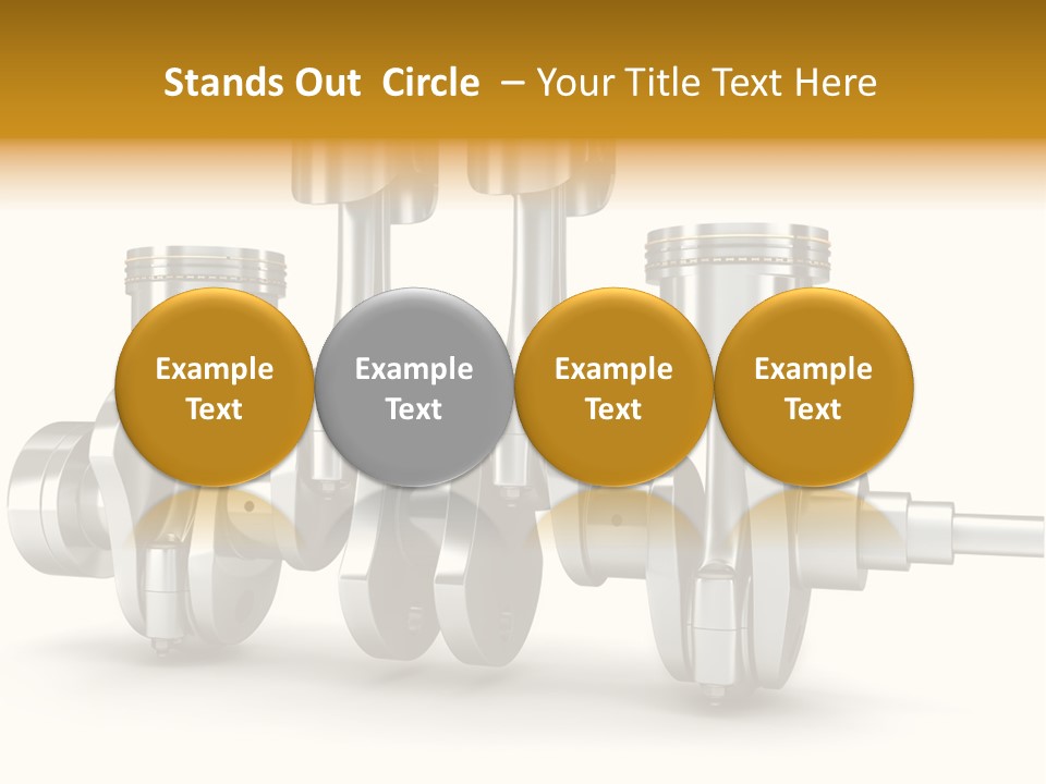 Motor Crankshaft Spare PowerPoint Template