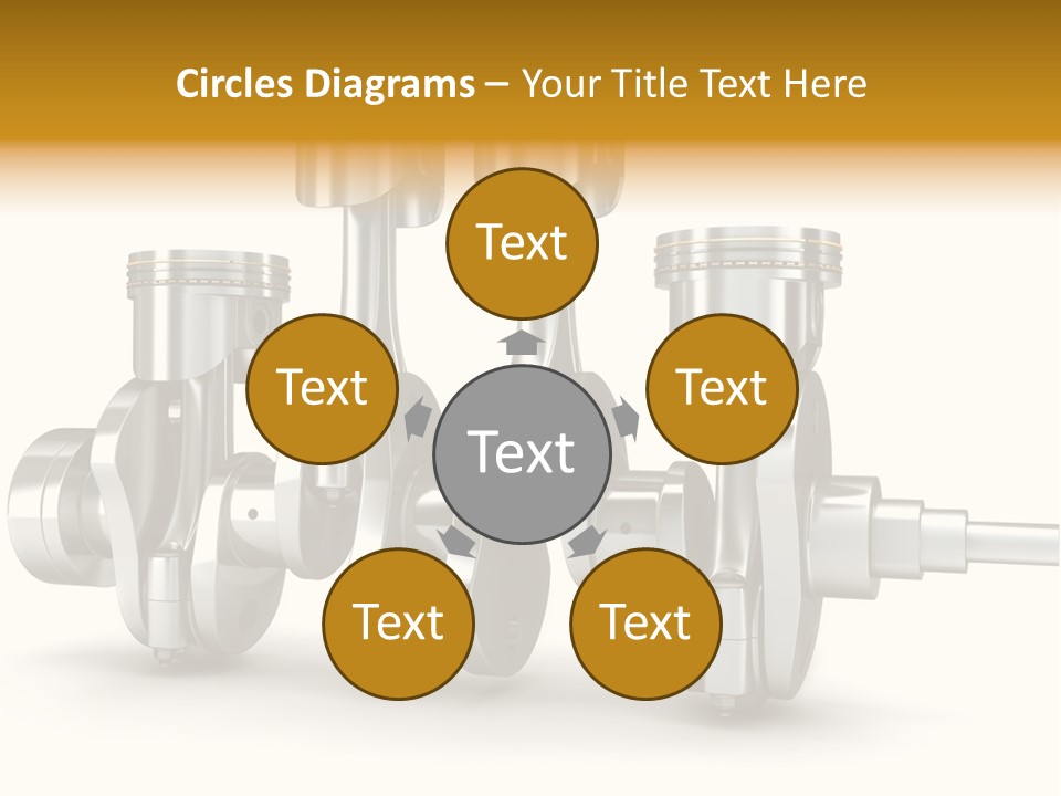 Motor Crankshaft Spare PowerPoint Template