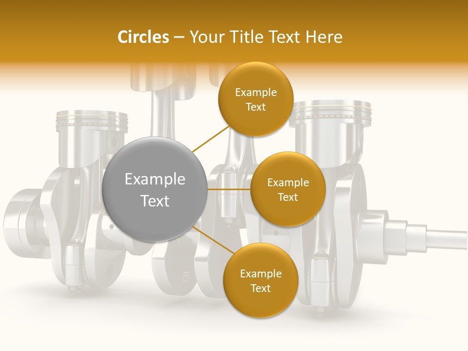 Motor Crankshaft Spare PowerPoint Template