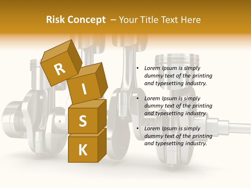 Motor Crankshaft Spare PowerPoint Template