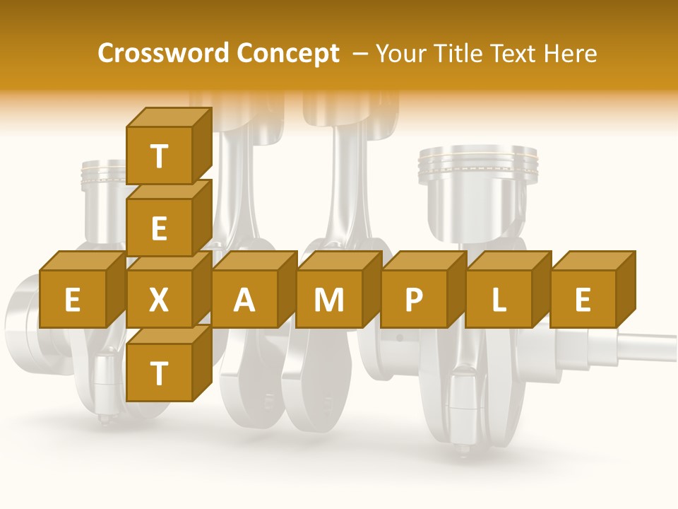 Motor Crankshaft Spare PowerPoint Template