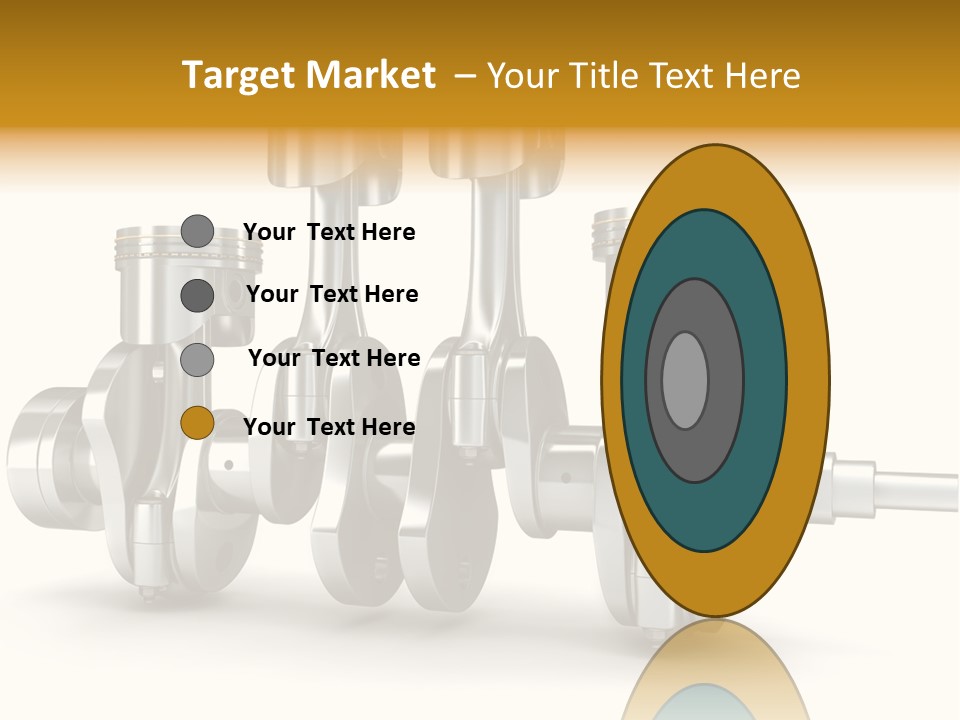 Motor Crankshaft Spare PowerPoint Template