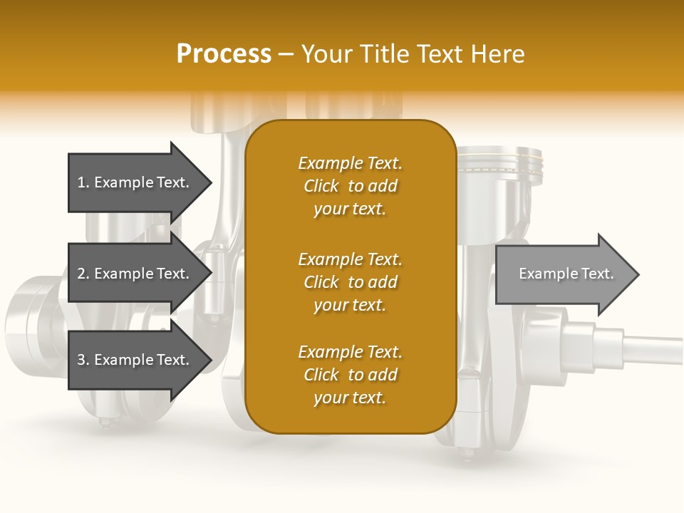 Motor Crankshaft Spare PowerPoint Template