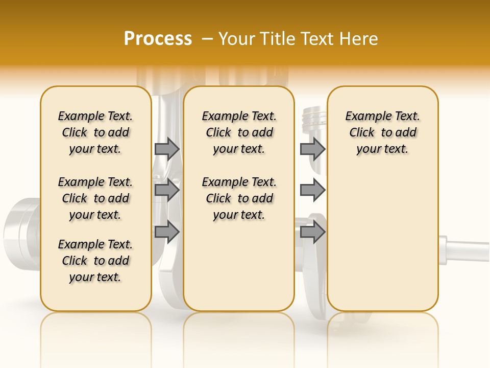 Motor Crankshaft Spare PowerPoint Template