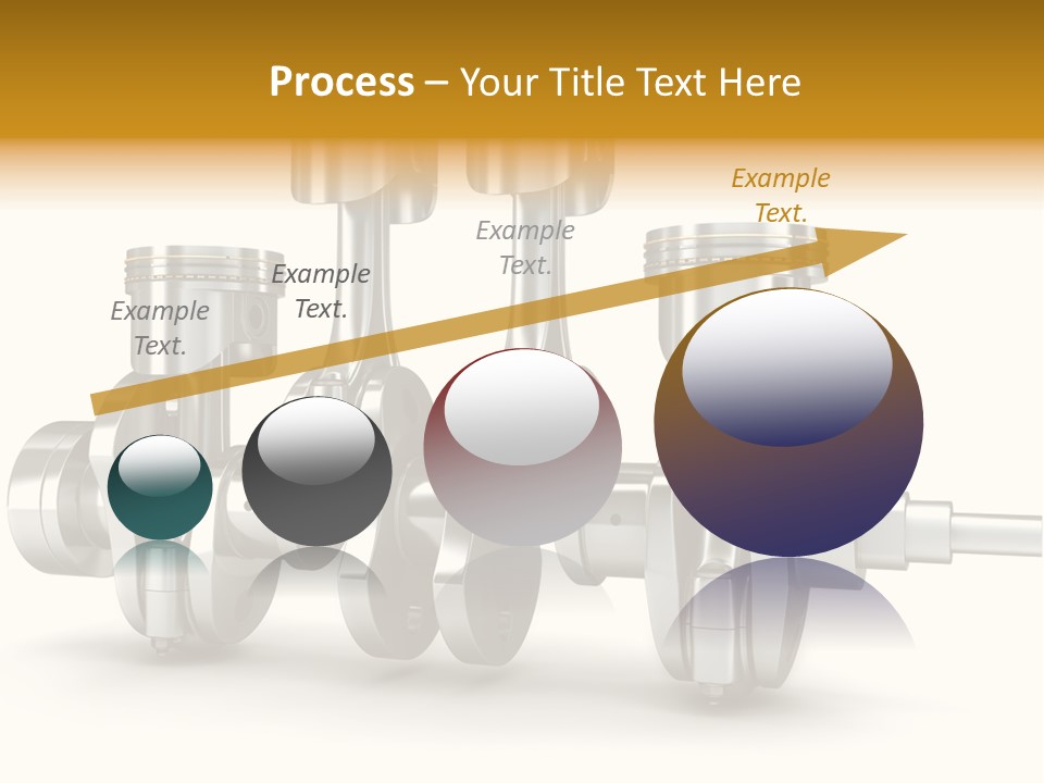 Motor Crankshaft Spare PowerPoint Template