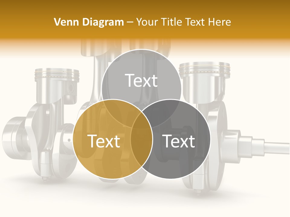 Motor Crankshaft Spare PowerPoint Template