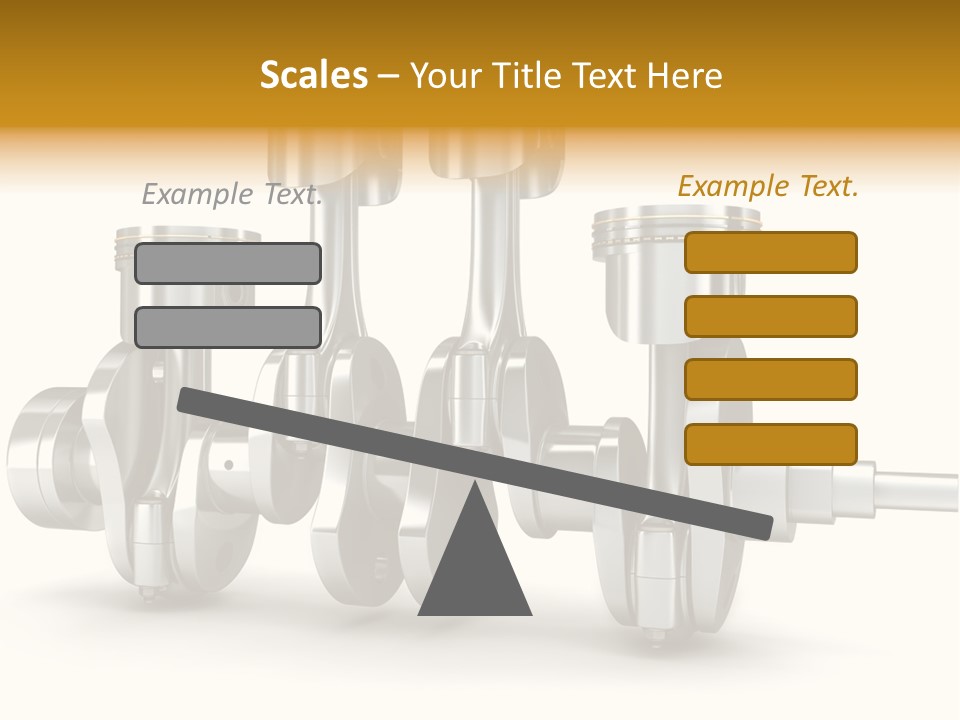Motor Crankshaft Spare PowerPoint Template