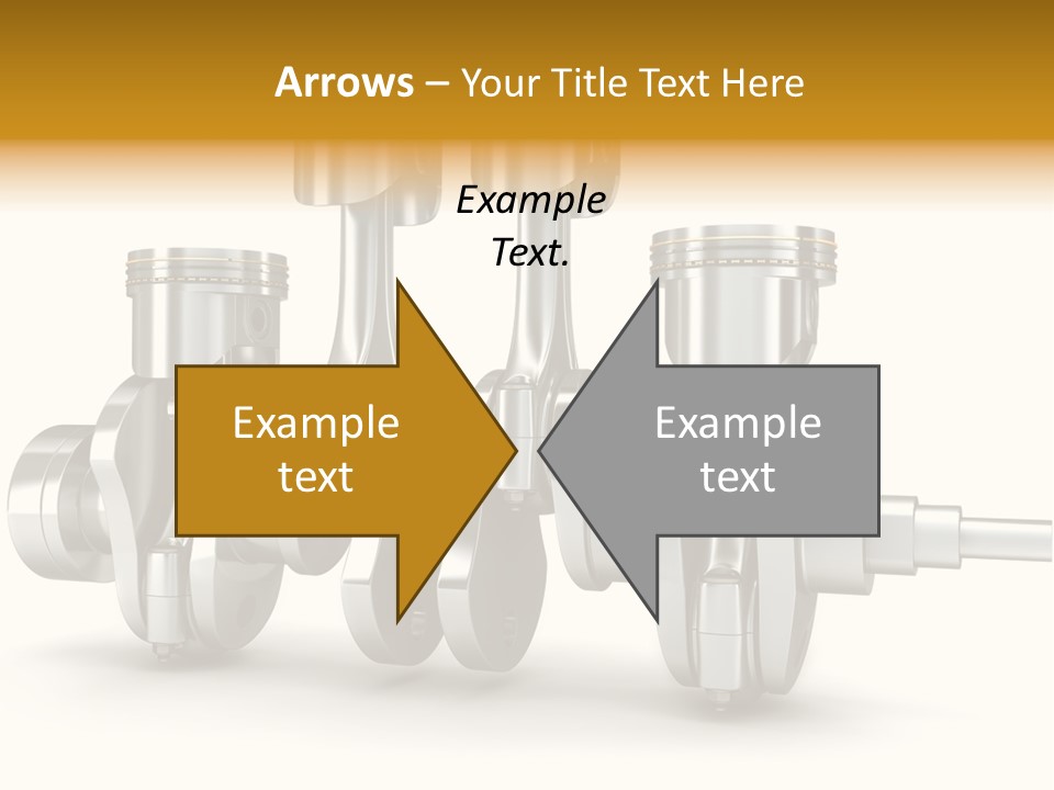 Motor Crankshaft Spare PowerPoint Template