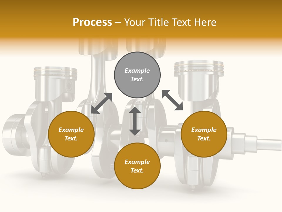 Motor Crankshaft Spare PowerPoint Template