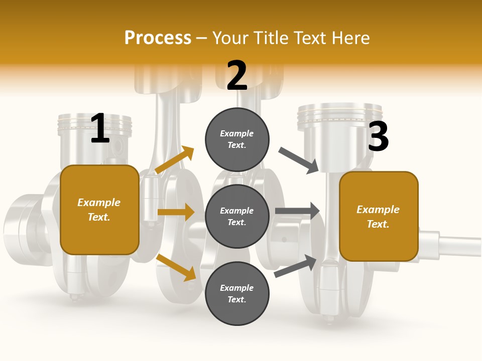 Motor Crankshaft Spare PowerPoint Template