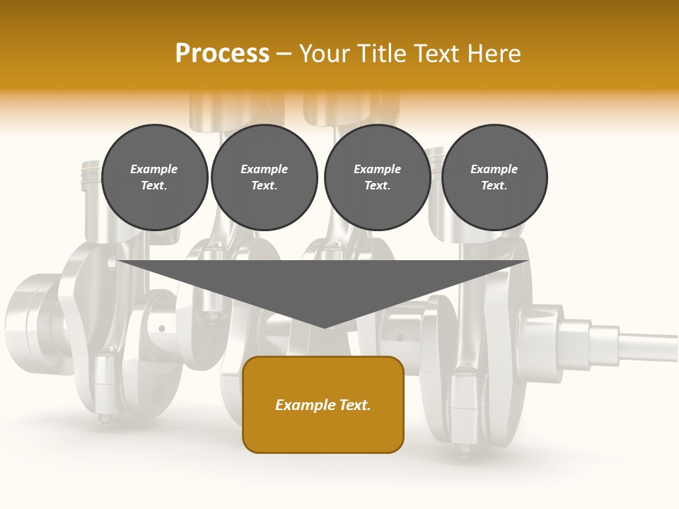Motor Crankshaft Spare PowerPoint Template
