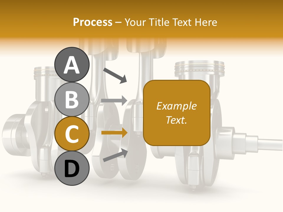 Motor Crankshaft Spare PowerPoint Template