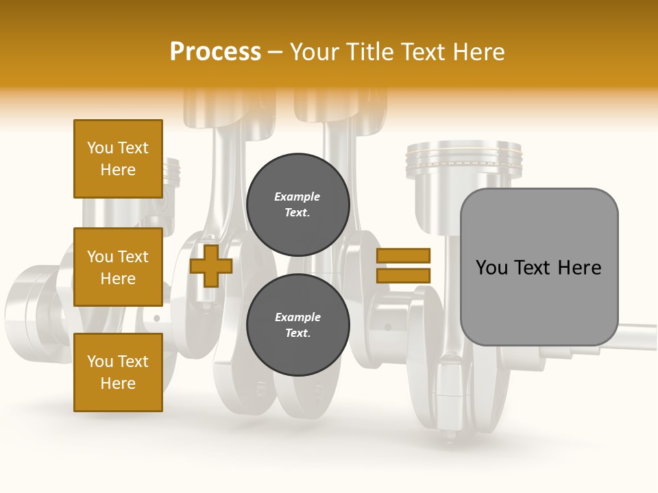 Motor Crankshaft Spare PowerPoint Template