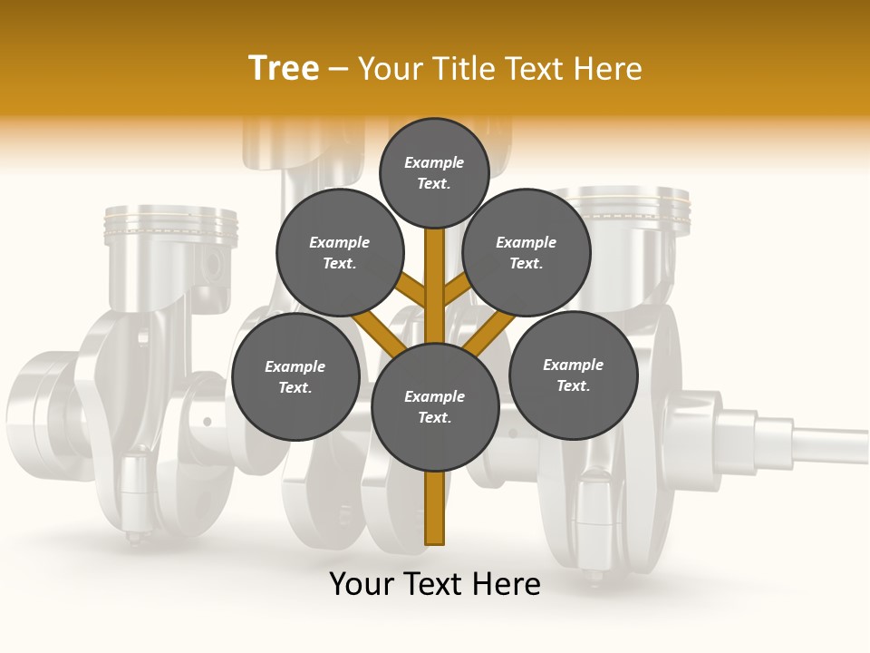 Motor Crankshaft Spare PowerPoint Template