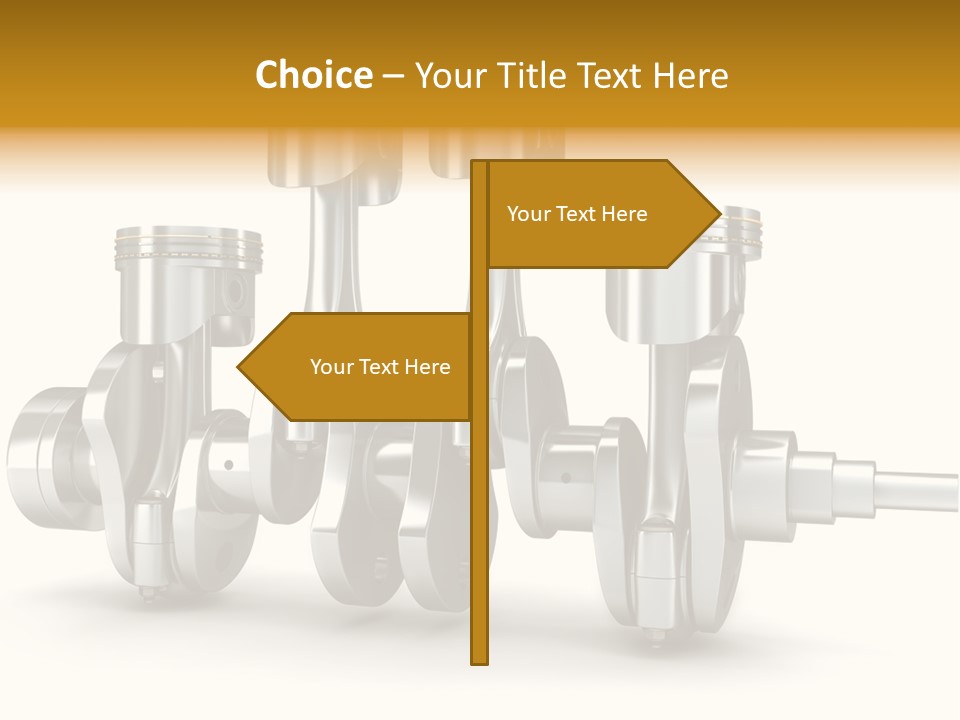 Motor Crankshaft Spare PowerPoint Template
