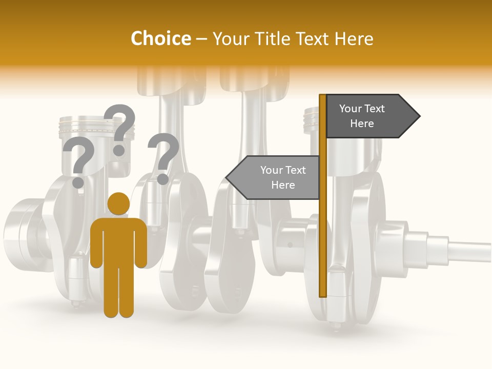 Motor Crankshaft Spare PowerPoint Template