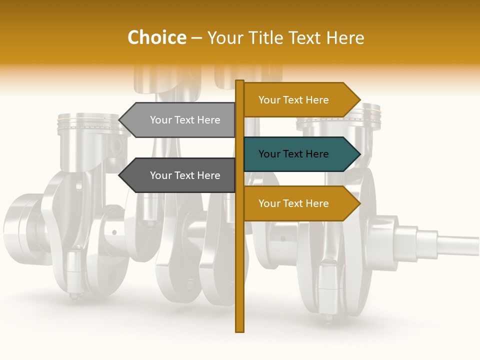 Motor Crankshaft Spare PowerPoint Template