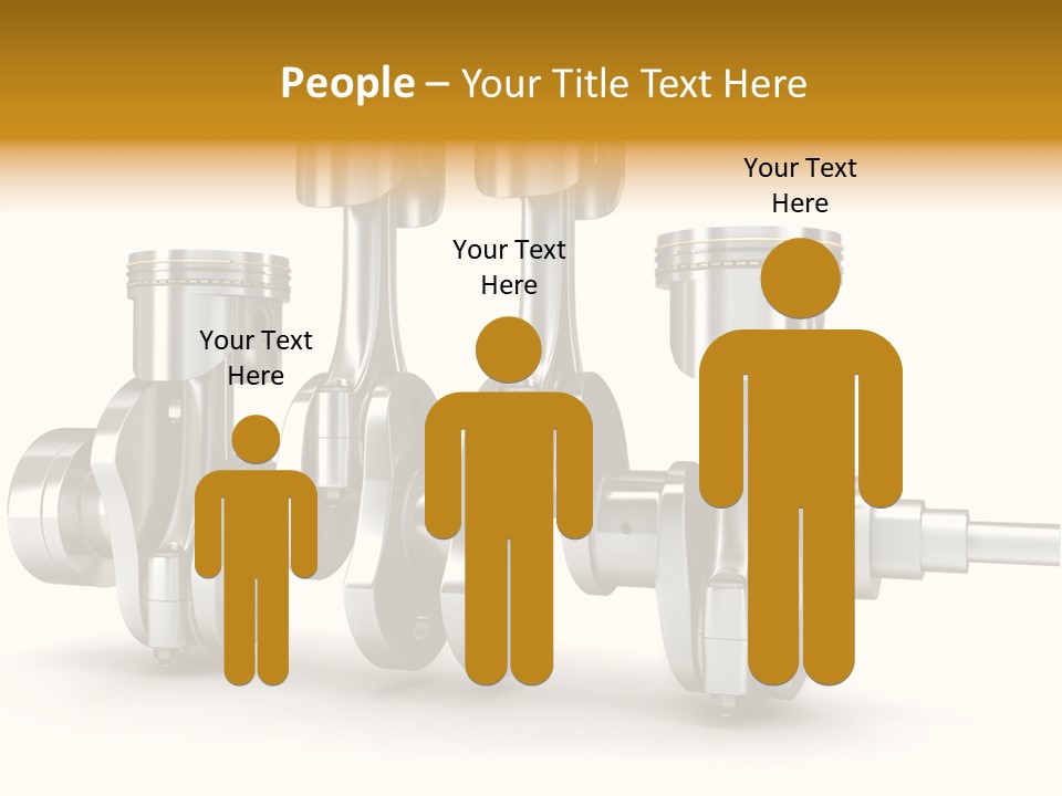 Motor Crankshaft Spare PowerPoint Template