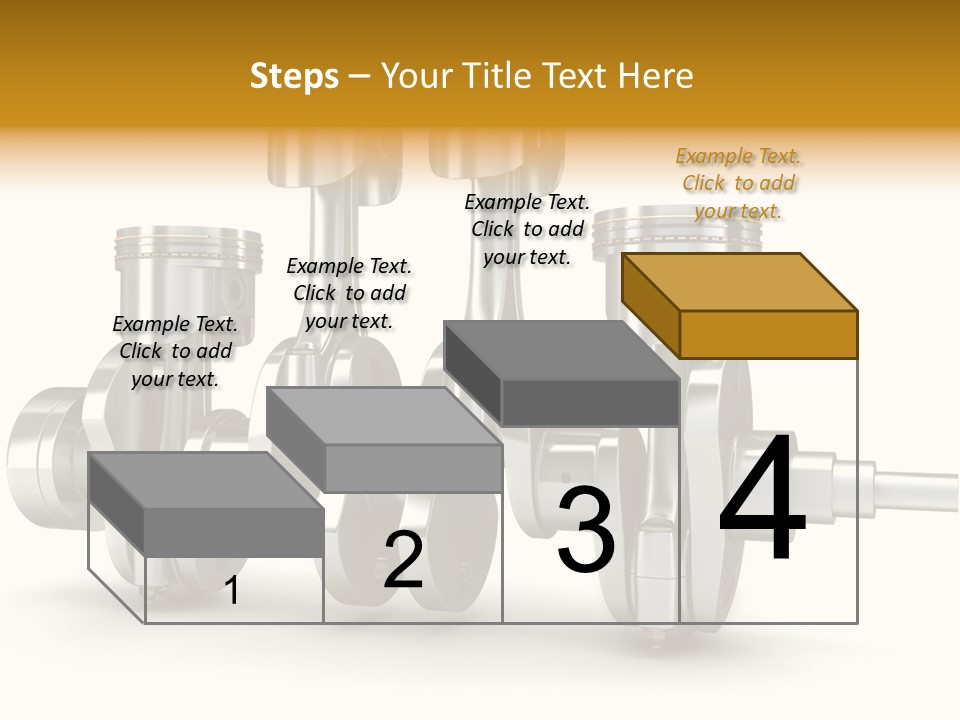 Motor Crankshaft Spare PowerPoint Template