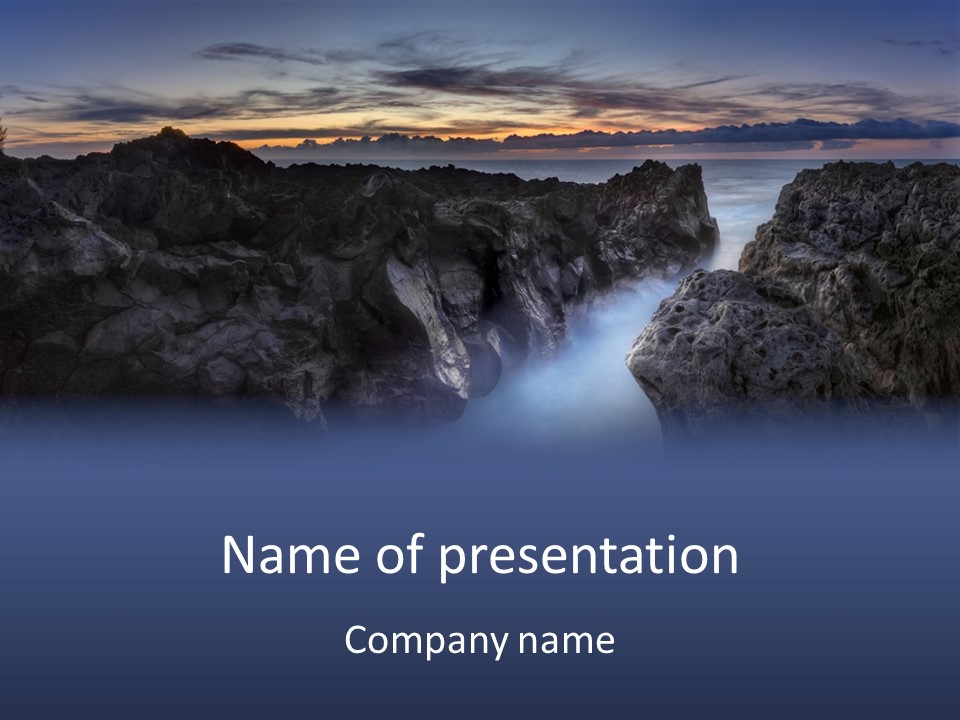 Indien Magique Marin PowerPoint Template