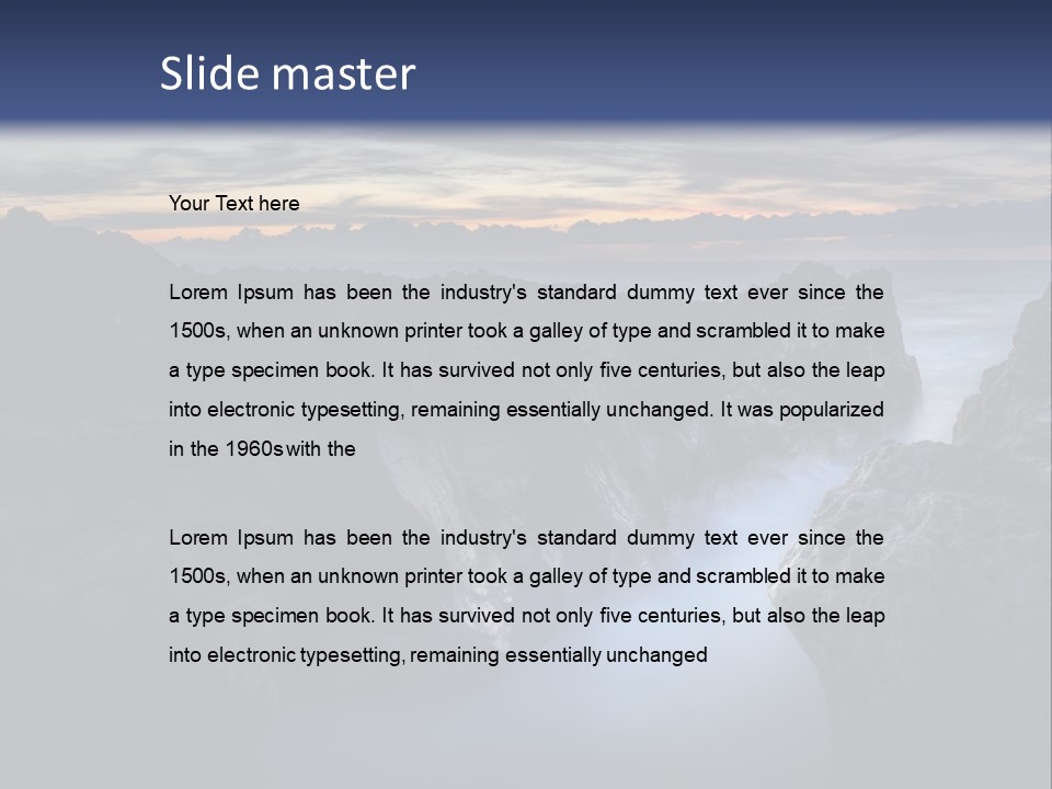 Indien Magique Marin PowerPoint Template