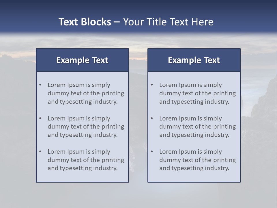 Indien Magique Marin PowerPoint Template