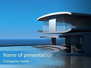 Sea Light Pool PowerPoint Template