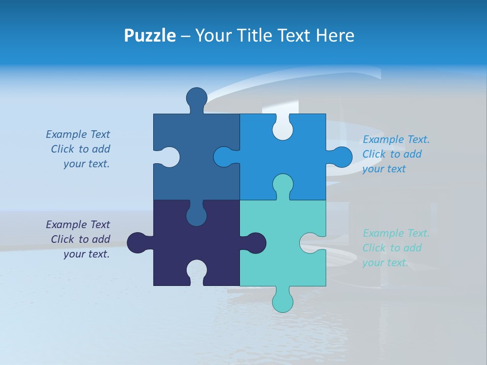 Sea Light Pool PowerPoint Template