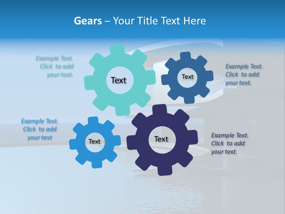 Sea Light Pool PowerPoint Template