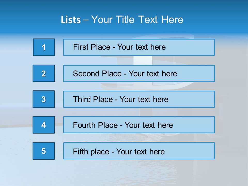 Sea Light Pool PowerPoint Template