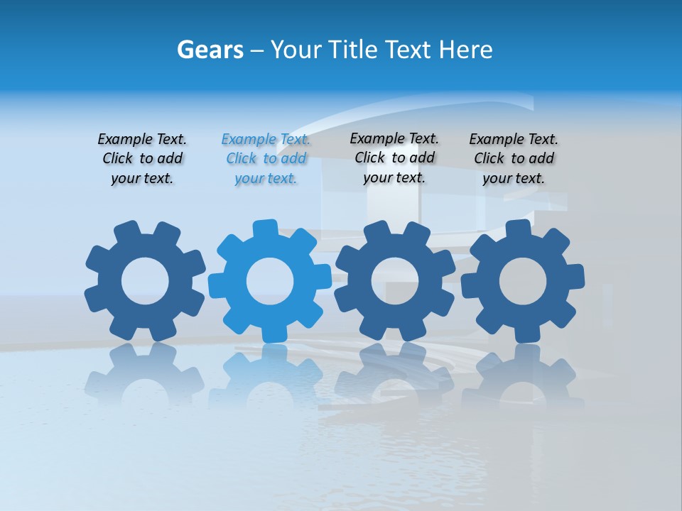 Sea Light Pool PowerPoint Template