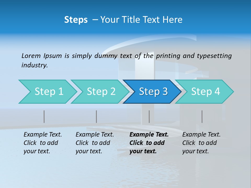 Sea Light Pool PowerPoint Template