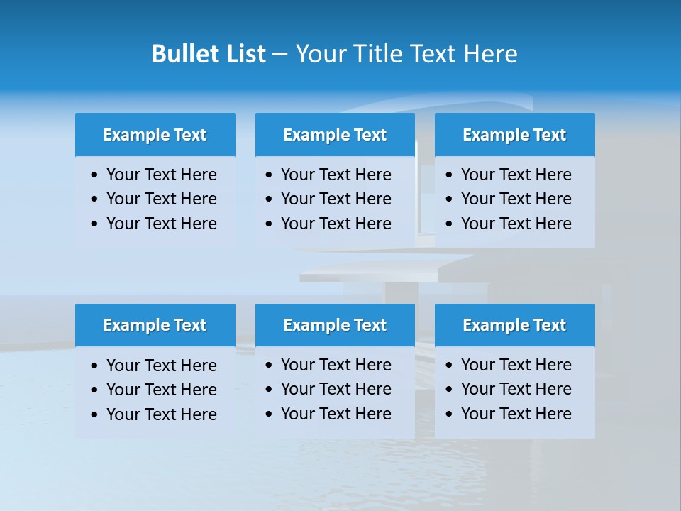 Sea Light Pool PowerPoint Template